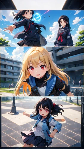 tsumugi kotobuki k-on,anime 3d,torekba,honolulu,poi,fighting poses,kantai,negev,music border,kantai collection sailor,explosion,heavy object,3d crow,banner set,transparent background,explosion destroy,digital compositing,color is changable in ps,adobe photoshop,baku eye,Anime,Anime,Traditional