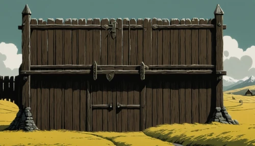straw hut,outhouse,wooden hut,farm gate,hay barrel,barn,farm hut,horse stable,blockhouse,old barn,wooden door,wooden house,field barn,a chicken coop,shed,farmstead,chicken coop,house painting,the door,garden shed,Illustration,Japanese style,Japanese Style 08