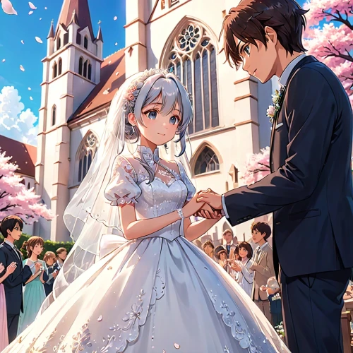 silver wedding,wedding couple,wedding photo,wedding ceremony,bride and groom,wedding icons,the ceremony,wedding invitation,wedding,wedding dress,groom bride,golden weddings,wedding dress train,walking down the aisle,just married,bridal,married,wedding frame,sun bride,beautiful couple,Anime,Anime,Traditional