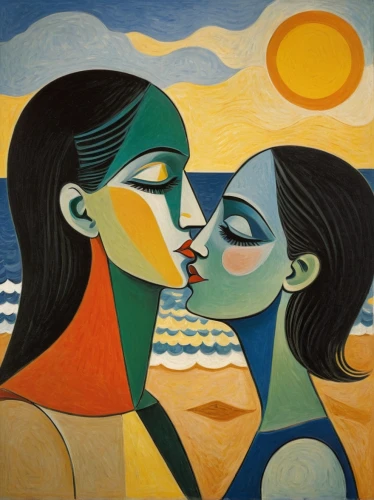 girl kiss,mother kiss,young couple,picasso,amorous,olle gill,lovers,honeymoon,kissing,two people,kissel,making out,two girls,braque francais,first kiss,kiss,man and woman,braque saint-germain,as a couple,couple in love,Art,Artistic Painting,Artistic Painting 05
