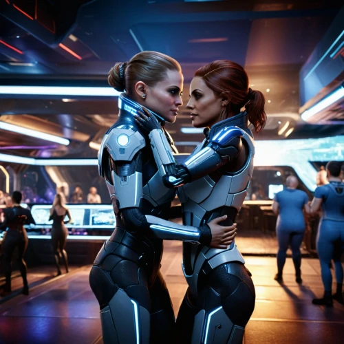 passengers,valerian,star ship,community connection,girlfriends,into each other,girl kiss,scifi,smooch,making out,interplay,symetra,sci fi,forbidden love,first kiss,throughout the game of love,ships,married couple,sci - fi,sci-fi,Photography,General,Sci-Fi