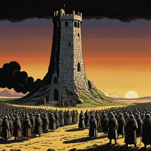 kings landing,tower of babel,castle of the corvin,ruined castle,watchtower,castles,stone towers,citadel,new castle,peter-pavel's fortress,fortress,the ruins of the,post-apocalyptic landscape,knight's castle,summit castle,chucas towers,castel,towers,ghost castle,stalingrad,Illustration,Vector,Vector 14