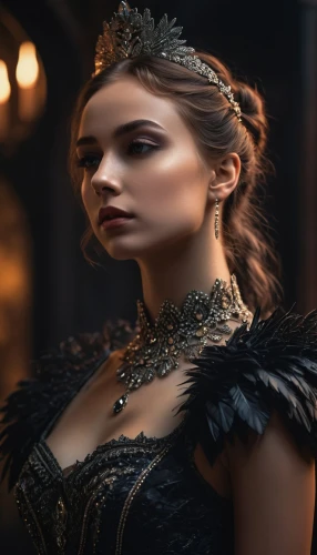 celtic queen,queen of the night,diadem,fantasy woman,miss circassian,queen crown,gold crown,fantasy portrait,female warrior,crow queen,golden crown,bridal jewelry,warrior woman,regal,tiara,lady of the night,breastplate,the enchantress,the crown,crown render,Photography,General,Fantasy