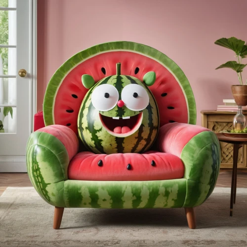 watermelon painting,armchair,bean bag chair,chaise longue,floral chair,chair png,loveseat,sofa cushions,watermelon pattern,sofa,new concept arms chair,slipcover,watermelon background,watermelon,pink chair,sofa bed,soft furniture,throw pillow,recliner,seating furniture,Photography,General,Realistic