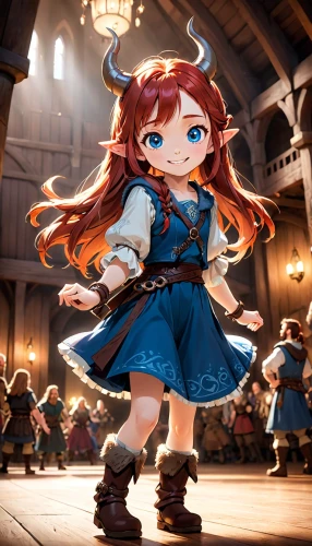 merida,princess anna,nora,oktoberfest background,3d fantasy,honoka,maci,fairy tale character,cinnamon girl,disney character,cg artwork,bremen,nami,chibi girl,little girl twirling,bulli,fae,vanessa (butterfly),anime girl,fantasia,Anime,Anime,Cartoon