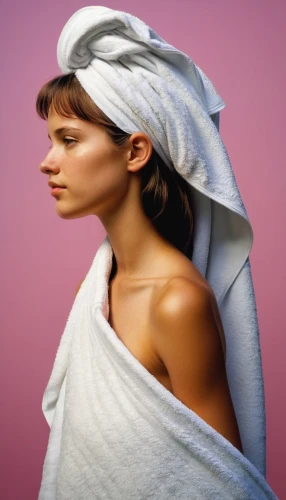 girl in cloth,laundress,girl with cloth,shower cap,towel,bonnet,in a towel,retro woman,veil,management of hair loss,women's cosmetics,natural cosmetic,burqa,headscarf,woman's hat,feminine hygiene,retouching,towels,woman portrait,drape,Conceptual Art,Fantasy,Fantasy 04