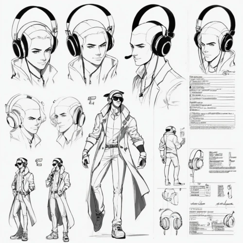 headset profile,headset,headsets,wireless headset,concept art,headphone,bluetooth headset,headphones,spy visual,wireless headphones,concepts,male character,audio guide,casque,male poses for drawing,stereophonic sound,head phones,comic character,medic,earbuds,Unique,Design,Character Design