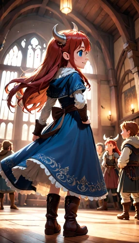 merida,fairy tale character,princess anna,fairytale characters,3d fantasy,fantasia,cg artwork,hamelin,playing the violin,cinderella,violin woman,the pied piper of hamelin,violinist violinist,fairy tale,musketeer,art bard,woman playing violin,cavalier,game illustration,disney character,Anime,Anime,Cartoon