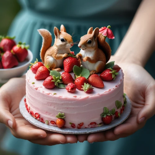 strawberries cake,easter cake,sweetheart cake,marzipan figures,little cake,a cake,eieerkuchen,strawberrycake,birthday cake,small cakes,frog cake,whimsical animals,rabbits and hares,bunnies,cake decorating,strawberry dessert,cake buffet,children's birthday,peter rabbit,reibekuchen,Photography,General,Natural
