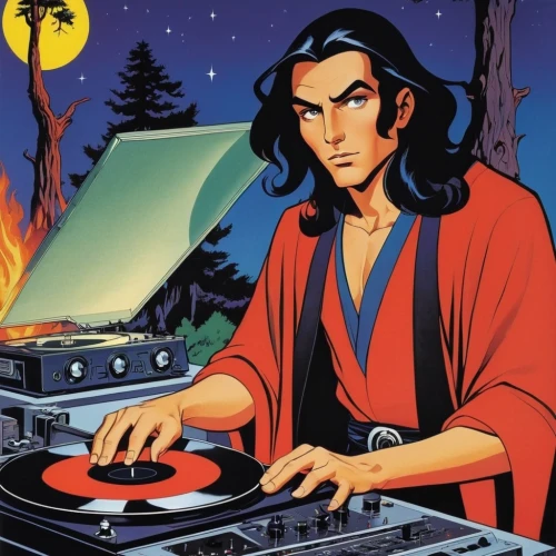 dj,disc jockey,disk jockey,thorens,jeep dj,mixing engineer,dj party,cooktop,soundcloud icon,turntable,cdj2000,lupin,teppanyaki,moqueca,dj equipament,magneto-optical disk,shirakami-sanchi,hi-fi,music producer,vynil,Illustration,American Style,American Style 05