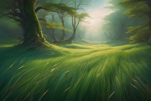 green forest,foggy forest,forest landscape,forest glade,elven forest,green landscape,fairy forest,swampy landscape,green meadow,forest floor,aaa,forest of dreams,fantasy landscape,coniferous forest,holy forest,forest path,fir forest,fairytale forest,druid grove,forest moss,Conceptual Art,Fantasy,Fantasy 05