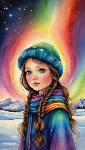 rainbow background,rainbow pencil background,snow drawing,rainbow and stars,winter background,colored pencil background,aurora,rainbow colors,the snow queen,winter dream,snow scene,rainbow,heather winter,winter magic,art painting,rainbow rose,mystical portrait of a girl,chalk drawing,colored crayon,little girl in wind,Conceptual Art,Daily,Daily 34