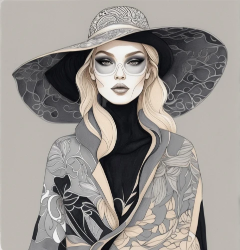 fashion illustration,victorian lady,witch,fashion vector,black hat,witch hat,halloween witch,sorceress,witch's hat,the hat of the woman,gothic fashion,masquerade,fantasy portrait,fashion sketch,filigree,pointed hat,widow,the hat-female,woman's hat,victorian style,Photography,Fashion Photography,Fashion Photography 01