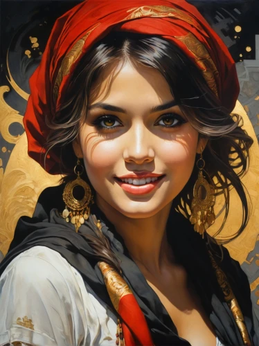 italian painter,oil painting,art painting,oil painting on canvas,painting technique,meticulous painting,girl portrait,painter,radha,girl with cloth,young woman,photo painting,fantasy art,pirate,gypsy soul,geisha girl,painting,oil paint,romantic portrait,vietnamese woman,Illustration,Retro,Retro 01