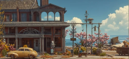 flower shop,virginia city,wild west hotel,victorian,florist ca,palo alto,house trailer,small towns,background image,rosewood,street scene,digital compositing,vintage theme,greenwood,corner flowers,bungalow,beautiful buildings,clove garden,aurora village,virginia sweetspire,Photography,General,Fantasy