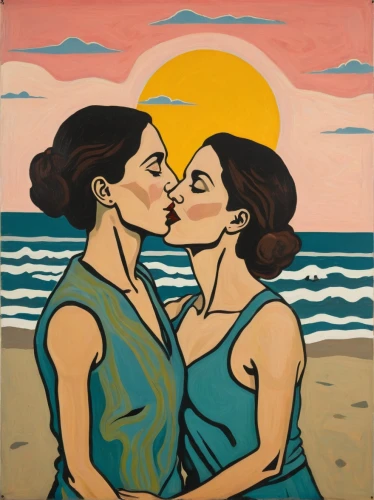 cool pop art,two girls,modern pop art,pop art style,girl kiss,david bates,girl-in-pop-art,popart,mother kiss,making out,pop art,young couple,kissing,honeymoon,pop art people,two people,lovers,pop art colors,vintage art,pop-art,Art,Artistic Painting,Artistic Painting 07