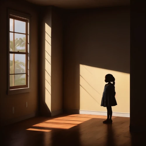 in a shadow,the little girl's room,house silhouette,woman silhouette,mouse silhouette,lonely child,girl walking away,art silhouette,empty room,shadow play,silhouette art,in the shadows,sillouette,long shadow,light and shadow,back shadow,children's background,silhouette,girl in a long,child's frame,Photography,General,Natural