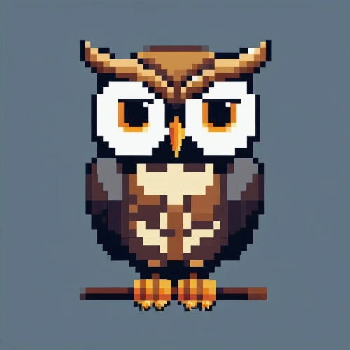 brown owl,owl,pixel art,boobook owl,large owl,spotted-brown wood owl,bart owl,owl background,owl drawing,sparrow owl,bubo bubo,owl art,small owl,owl-real,spotted wood owl,reading owl,hoot,kawaii owl,great horned owl,pixel,Unique,Pixel,Pixel 01