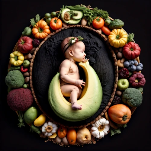 baby playing with food,food collage,fruits and vegetables,organic food,food styling,whole food,vegetarianism,fruit vegetables,cornucopia,diabetes in infant,earth fruit,baby food,fruit plate,pregnant woman icon,permaculture,avocado,vegan nutrition,avacado,vegetable basket,organic fruits