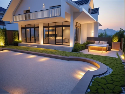 landscape design sydney,3d rendering,landscape lighting,landscape designers sydney,artificial grass,golf lawn,garden design sydney,roof landscape,modern house,turf roof,render,flat roof,artificial turf,smart home,landscaping,3d rendered,paving stones,luxury home,modern style,home landscape,Photography,General,Realistic