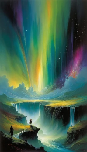 northen lights,norther lights,the northern lights,auroras,aurora borealis,northen light,northern lights,northern light,northernlight,aurora-falter,nothern lights,fantasy landscape,aurora australis,atmospheric phenomenon,aurora,fantasy picture,rainbow bridge,polar lights,southern aurora,polar aurora,Illustration,Realistic Fantasy,Realistic Fantasy 16