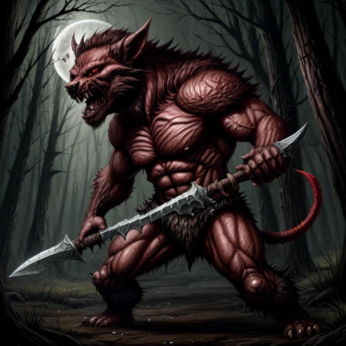 minotaur,devilwood,daemon,massively multiplayer online role-playing game,barbarian,black warrior,werewolf,kobold,bushmeat,werewolves,blood hound,flesh eater,wolfman,draconic,devil,dark elf,carnivore,warlord,devil's walkingstick,android game