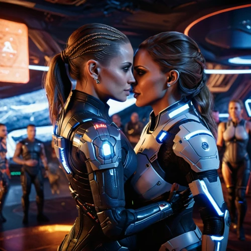 valerian,community connection,smooch,scifi,girl kiss,shepard,passengers,into each other,girlfriends,making out,pda,sci fi,sci-fi,sci - fi,first kiss,connection,forbidden love,predators,symetra,mother and daughter,Photography,General,Sci-Fi