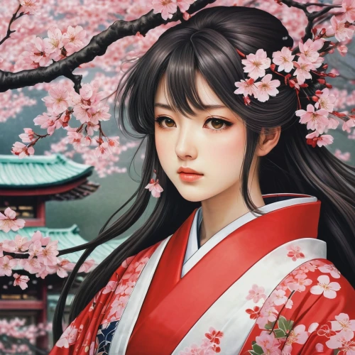 japanese sakura background,sakura blossom,sakura background,japanese floral background,sakura blossoms,plum blossoms,sakura,japanese art,geisha,mukimono,sakura flowers,geisha girl,sakura flower,hanbok,cherry blossoms,the cherry blossoms,cherry blossom,cherry blossom japanese,kimono,sakura wreath,Illustration,Japanese style,Japanese Style 18