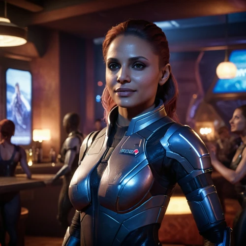 symetra,valerian,andromeda,nova,barmaid,bartender,guardians of the galaxy,captain marvel,passengers,head woman,unique bar,female doctor,shepard,visual effect lighting,avenger,community connection,ironman,waitress,bar,capitanamerica,Photography,General,Cinematic