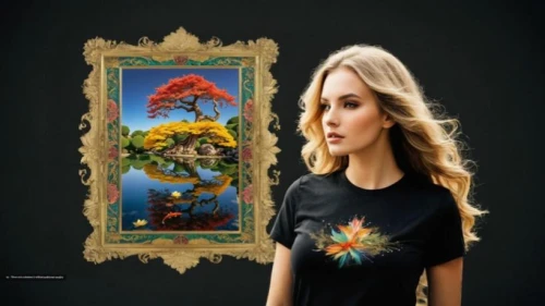 kaleidoscope website,print on t-shirt,fractals art,tshirt,girl in t-shirt,fantasy art,blonde girl with christmas gift,image manipulation,isolated t-shirt,garden of eden,fantasy picture,t-shirt printing,psychedelic art,kaleidoscope art,photoshop creativity,t-shirt,cd cover,floral silhouette frame,3d fantasy,t shirt