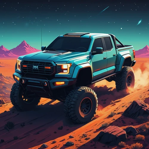 chevrolet colorado,toyota 4runner,4 runner,ford ranger,desert run,raptor,ford bronco,chevrolet tracker,desert racing,desert safari,chevrolet trailblazer,ford f-series,off-road outlaw,ford f-350,subaru rex,ford truck,ford super duty,off-road car,toyota tacoma,chevrolet advance design,Conceptual Art,Fantasy,Fantasy 32