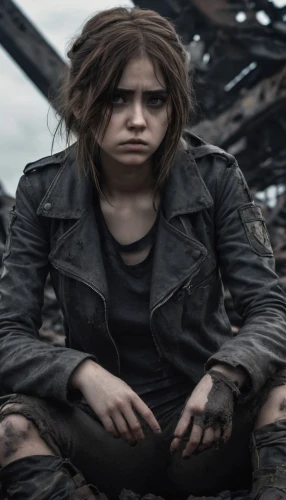 post apocalyptic,dystopian,nora,lori,post-apocalypse,grunge,jena,clary,punk,silphie,apocalyptic,lis,female hollywood actress,depressed woman,children of war,lost in war,lara,renegade,piper,zombie,Conceptual Art,Fantasy,Fantasy 33