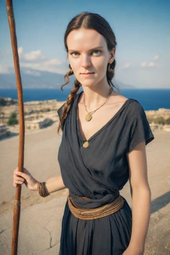 elaeis,thracian,biblical narrative characters,athene brama,pyrrhula,daisy jazz isobel ridley,athenian,dead sea scroll,neolithic,qumran,female warrior,greek myth,celtic queen,aegean,orla,germanic tribes,warrior woman,catarina,cepora judith,girl in a historic way,Photography,Realistic