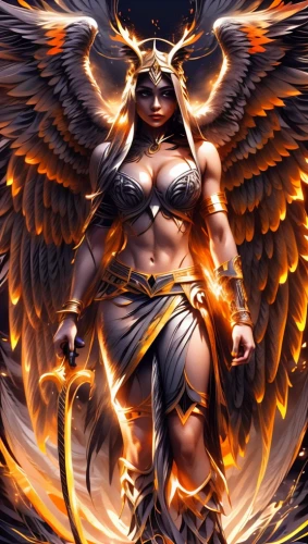fire angel,archangel,female warrior,warrior woman,goddess of justice,the archangel,garuda,angel,fallen angel,dark angel,guardian angel,black angel,business angel,angels of the apocalypse,phoenix,athena,angel of death,fire siren,angelology,fantasy woman