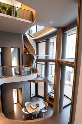 penthouse apartment,interior modern design,sky apartment,an apartment,modern kitchen interior,modern office,3d rendering,modern kitchen,winding staircase,loft,modern decor,shared apartment,modern architecture,circular staircase,modern room,luxury home interior,interior design,modern house,cubic house,search interior solutions