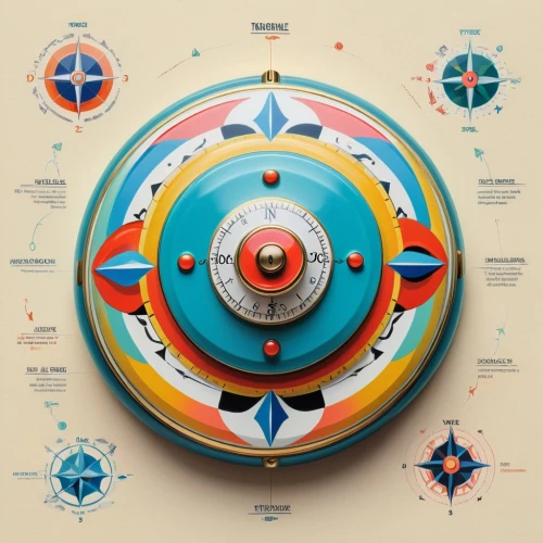 magnetic compass,copernican world system,prize wheel,dharma wheel,vector infographic,mandala framework,gyroscope,barometer,compass,compass direction,klaus rinke's time field,planisphere,dartboard,bearing compass,infographic elements,infographics,epicycles,colour wheel,harmonia macrocosmica,compasses,Unique,Design,Infographics