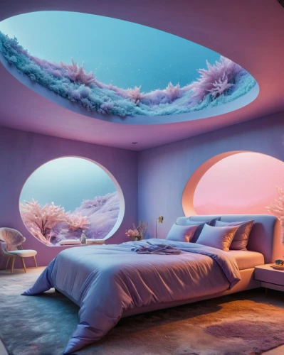 ufo interior,sleeping room,3d fantasy,ice hotel,futuristic landscape,great room,sky space concept,children's bedroom,waterbed,dreamland,canopy bed,aquarium decor,ocean paradise,the little girl's room,kids room,interior design,dream world,baby room,igloo,dreamy,Photography,General,Fantasy