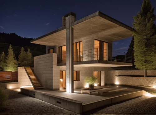 modern house,modern architecture,house in the mountains,house in mountains,cubic house,dunes house,timber house,wooden house,chalet,private house,swiss house,corten steel,luxury home,beautiful home,luxury property,residential house,landscape lighting,modern style,exposed concrete,cube house,Photography,General,Realistic