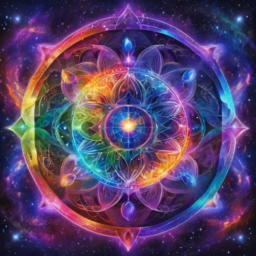 sacred geometry,metatron's cube,chakra square,heart chakra,crown chakra,earth chakra,cosmic eye,cosmic flower,flower of life,chakra,solar plexus chakra,mandala,chakras,mandala framework,colorful spiral,mantra om,dharma wheel,mandalas,root chakra,time spiral,Illustration,Realistic Fantasy,Realistic Fantasy 20