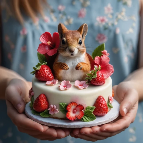 strawberries cake,petit gâteau,little cake,nut cake,sweetheart cake,adorable fox,pâtisserie,little fox,wedding cake,fruit cake,a cake,caterer,flower animal,easter cake,dormouse,marzipan figures,cute fox,whimsical animals,small animal food,birthday cake,Photography,General,Natural