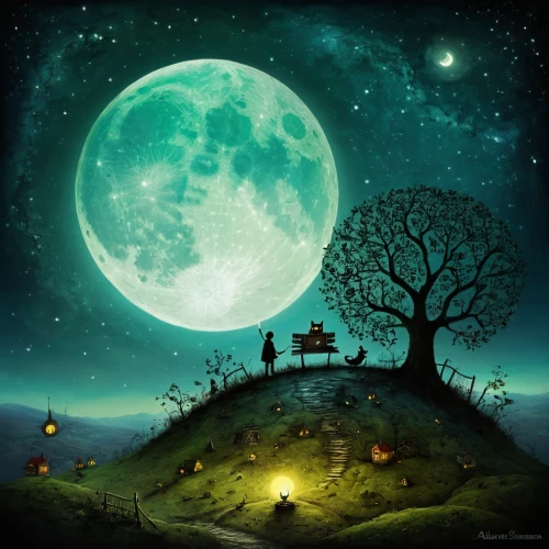 moonlit night,moon and star background,fantasy picture,moonlit,full moon day,moon night,full moon,the night of kupala,hanging moon,the moon,lunar landscape,moonshine,blue moon,big moon,herfstanemoon,moonbeam,super moon,moon phase,night scene,moonlight,Illustration,Abstract Fantasy,Abstract Fantasy 01