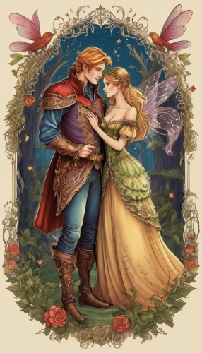 a fairy tale,children's fairy tale,fairytale characters,fairy tale,fairy tale character,fairytale,fairy tales,fairy tale icons,young couple,fairytales,vintage fairies,fae,vintage boy and girl,romantic scene,cinderella,faery,dancing couple,fantasy picture,pda,fairies,Illustration,Realistic Fantasy,Realistic Fantasy 02