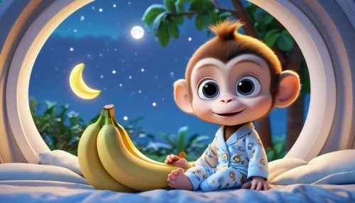 monkey banana,banana,bananas,banana tree,banana cue,king coconut,cute cartoon image,banana plant,cute cartoon character,saba banana,banana trees,monkey,baby monkey,monkeys band,banana family,macadamia,night image,banana apple,mangifera,nanas,Unique,3D,3D Character