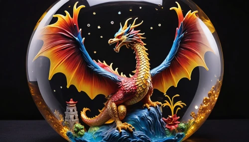 glass painting,dragon design,phoenix rooster,painted dragon,dragon fire,dragon of earth,dragon,dragon li,goblet,glasswares,firebird,golden dragon,chinese dragon,colorful glass,glass vase,fire breathing dragon,bottle fiery,flame spirit,gryphon,wyrm,Photography,General,Cinematic