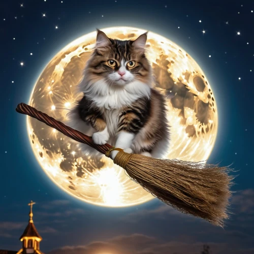 broomstick,cat vector,maincoon,norwegian forest cat,domestic long-haired cat,cat image,sweeping,siberian cat,american bobtail,cat european,domestic cat,broom,the cat and the,sweep,witch broom,napoleon cat,fantasy picture,mow,cat sparrow,american curl,Photography,General,Realistic