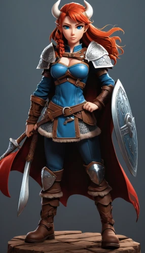 dwarf sundheim,female warrior,joan of arc,cavalier,nora,3d figure,merida,scandia gnome,3d model,minerva,game figure,figure of justice,dwarf,elza,castleguard,strong woman,sterntaler,eufiliya,catarina,figurine,Unique,3D,Isometric