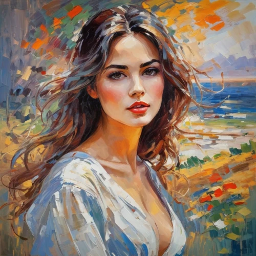 young woman,oil painting,romantic portrait,oil painting on canvas,vietnamese woman,girl portrait,woman portrait,italian painter,girl on the river,art painting,boho art,portrait of a girl,girl in the garden,young lady,girl in cloth,danila bagrov,photo painting,painting technique,mystical portrait of a girl,oil on canvas,Conceptual Art,Oil color,Oil Color 10