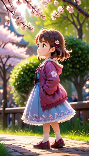 japanese sakura background,little girl in pink dress,sakura background,the cherry blossoms,springtime background,spring background,cherry blossoms,girl picking flowers,girl in flowers,takato cherry blossoms,cherry blossom,sakura blossoms,spring blossoms,hanbok,sakura flower,sakura blossom,sakura flowers,little girls walking,sakura tree,agnes,Anime,Anime,Cartoon