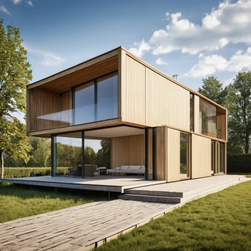 modern house,timber house,wooden house,modern architecture,danish house,3d rendering,corten steel,cubic house,dunes house,smart home,archidaily,house shape,eco-construction,cube house,wooden decking,smart house,frame house,mid century house,summer house,modern style,Photography,General,Realistic