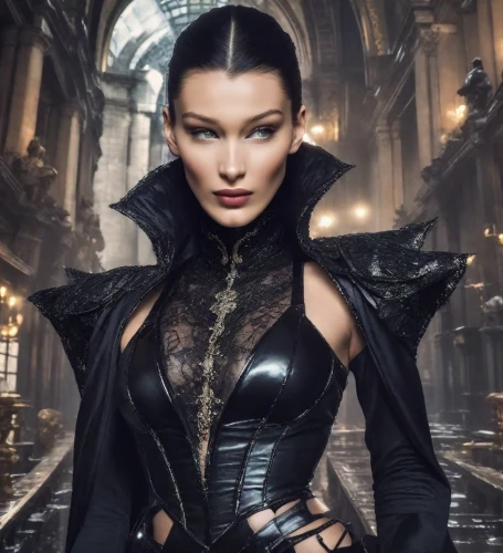 gothic fashion,sorceress,gothic woman,gothic portrait,femme fatale,the enchantress,latex clothing,dark angel,gothic style,catwoman,agent provocateur,huntress,dark gothic mood,vampire woman,fantasy woman,gothic,goth woman,dodge warlock,gothic dress,goth like,Photography,Realistic